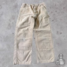 Vintage Union Carhartt Carpenter Pants Mens 36x34 33x28 Brown Double Knee 62W