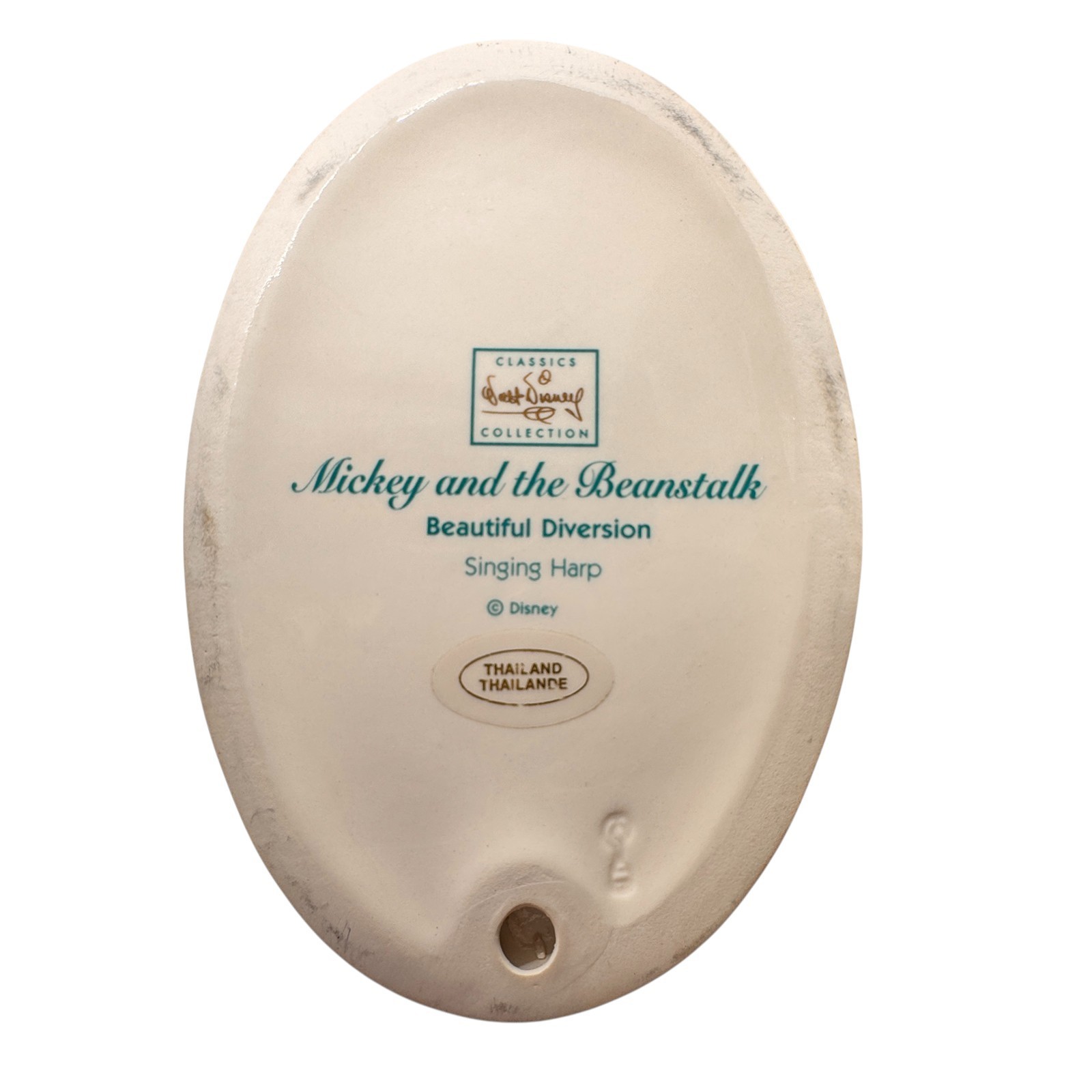 WDCC "Beautiful Diversion" Singing Harp Mickey and the Beanstalk Harp Figurine