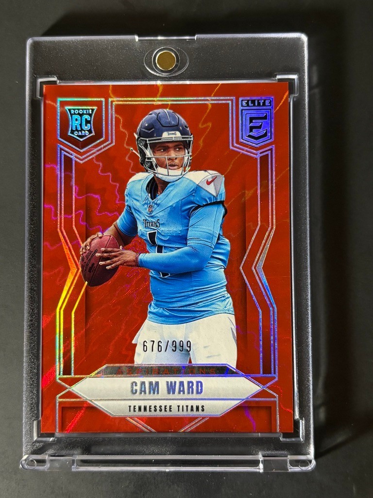 2025 Panini Donruss Elite - Rookies Cam Ward #101 Red Aspirations /999 (RC)