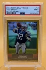 Tom Brady 2004 Topps Draft Picks Gold Chrome #53 PSA 9 Mint Future HOF
