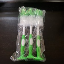 Mama Bear Bottle Brush Pack of 3 BPA Green / White NEW