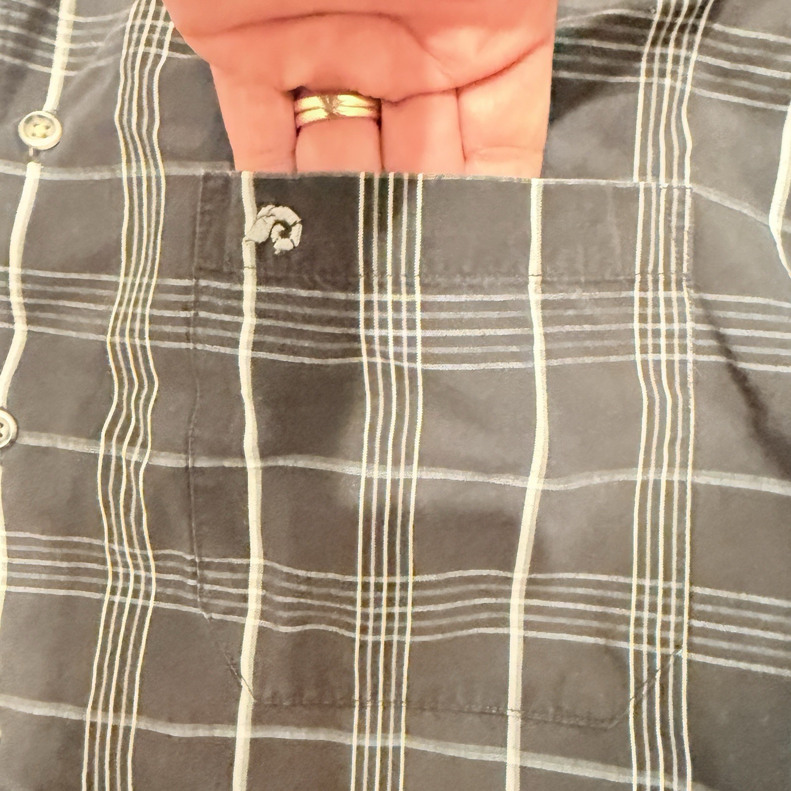 PENDLETON Front Pockets Button Up Plaid Short Sle… - image 8