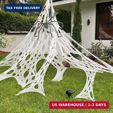 DAZONGE Halloween Spider Web Stretchy Web Netting for Haunted House
