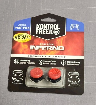 KontrolFreek FPS Freek Inferno for PS4/PS5 Controller Thumbsticks, Red New