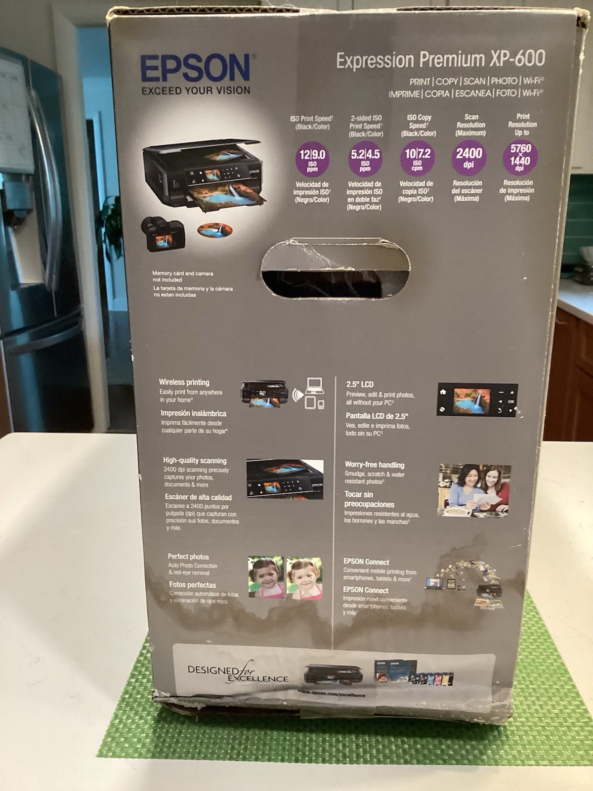 Epson Premium XP-600 All-In-One Inkjet Printer-FACTORY SEALED alternate view 2
