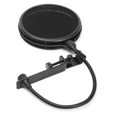 MOP-28 Dual Layer Microphone Pop Filter with Flexible Goozeneck for Superior ...