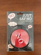 New Just Say No Talking Push Button 10 Pre-recorded Sayings Gag Gift Sealed