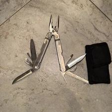 Vintage Leatherman Super Tool W/Black Nylon Sheath MADE IN USA