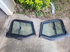 Black Glass Sliding Door Uppers From A 1995 Jeep Yj