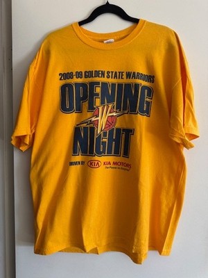 NEW Golden State Warriors Shirt Mens Size XL NBA 2008 2009 Opening Night Tip Off