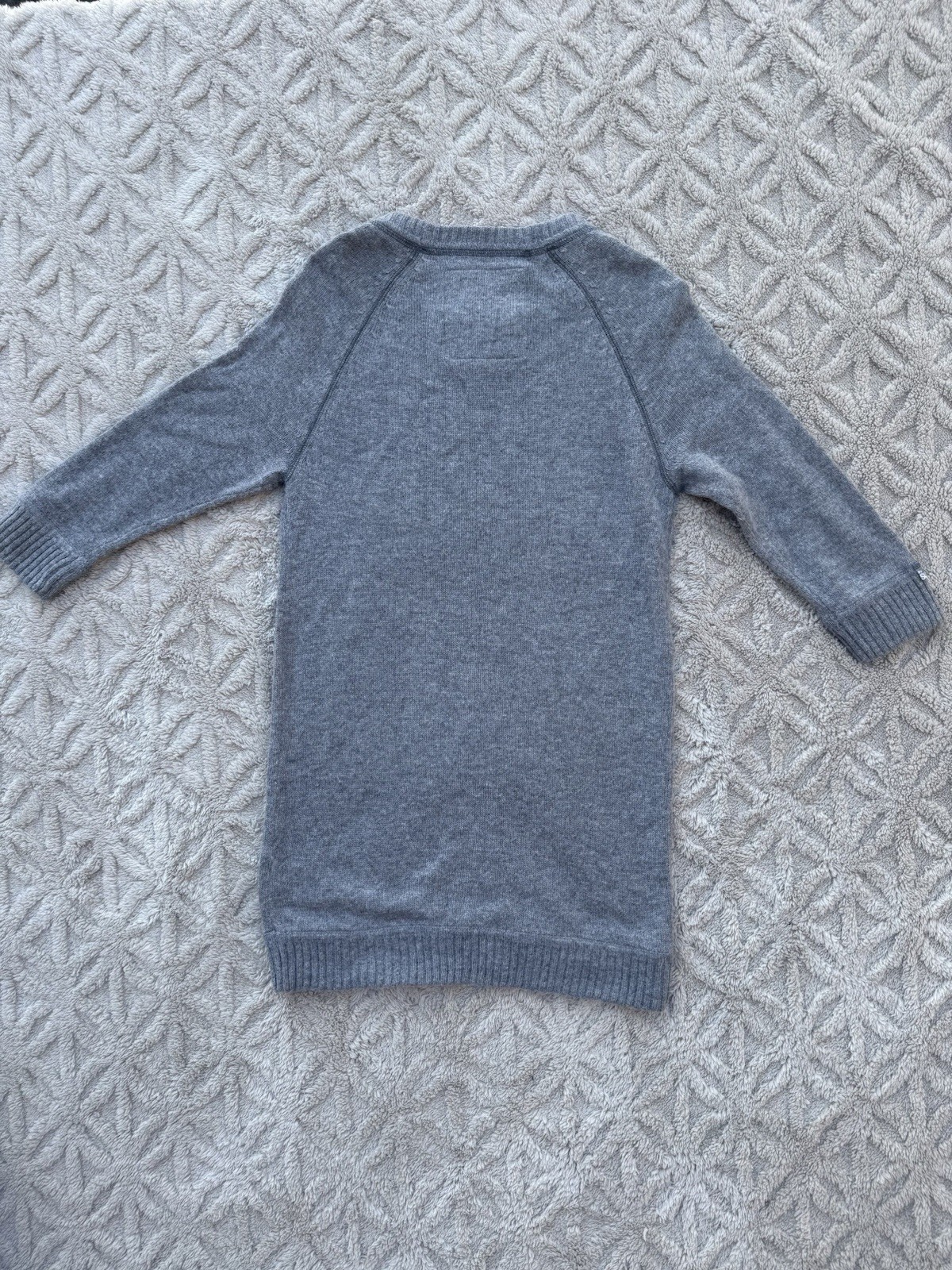 Superdry Premium Black Label Womens Grey Alpaca Wool Blend Knit Jumper Dress S image 2