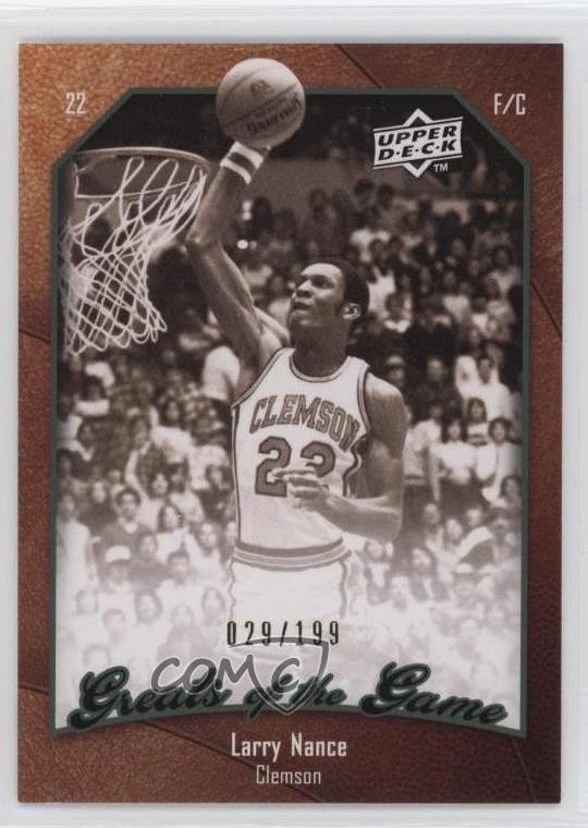 2009 Upper Deck Greats of the Game Numbered to 199 29/199 Larry Nance #34 0h3t