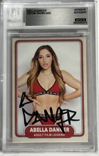 Abella Danger Signed Custom Trading Card Beckett Encapsulated Autograph Grade 10