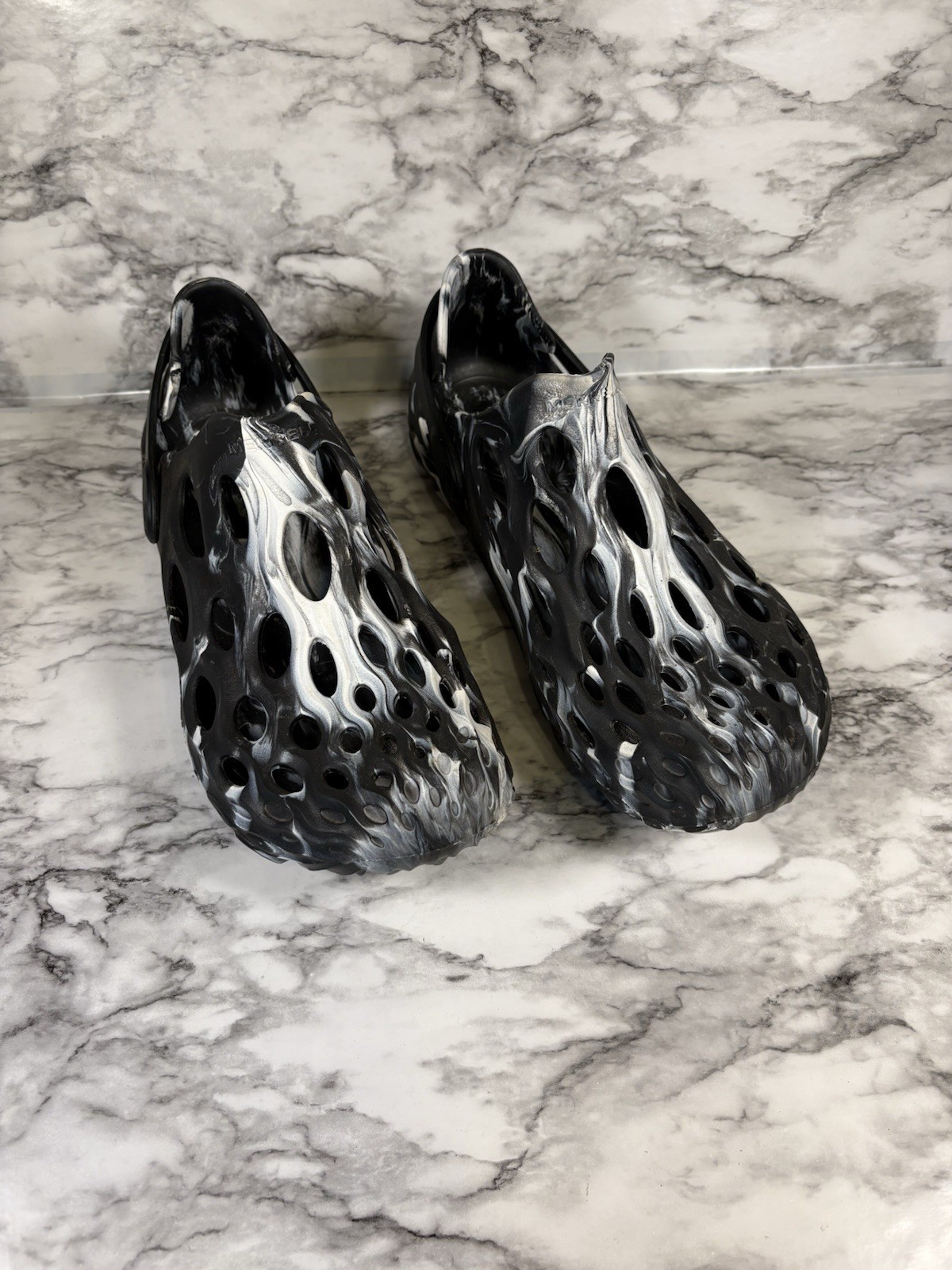 SAOLA Scarpe Merrell Uomo Taglia 13 Nero e Bianco Slip On Hydro Moc