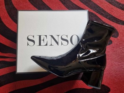   SENSO Simone Stiefeletten 219  Pumps 41 schwarz ebony Lack Stiefel art Boots