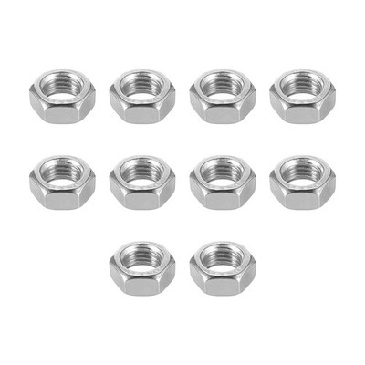 10x Sechskantmuttern M16x2mm Sechskantmutter mit metrischem Grobgewinde Edel 201