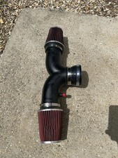 Black Red Dual For 1997-2000 Chevy Corvette C5 5.7l V8 Twin Air Intake