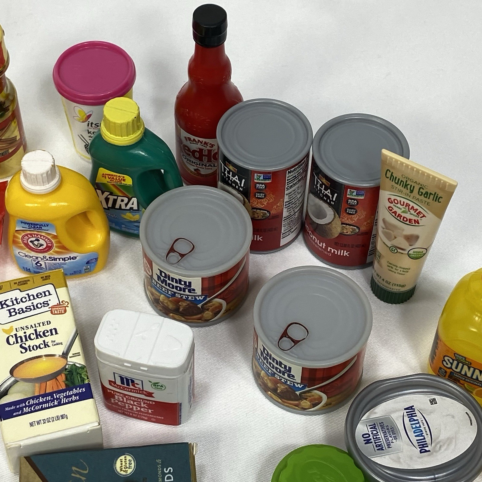 Zuru Mini Brands Toy Lot Of 72 Pieces Food Shopping Baskets Bags Some Duplicates