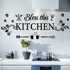 Kitchen Wall Decor Sticker Kitchen Quotes Bless This Kitchen Wall Decals