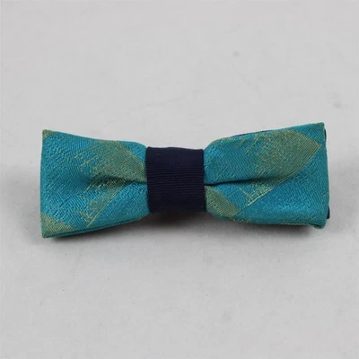 Vintage Royal Blau/Teal Clip-On Fliege Retro Herren Original 1950s-1960s - Bild 1 von 4