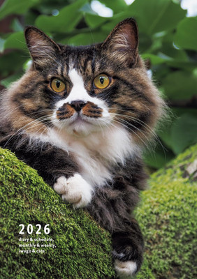 【DDP for US】2026/Schedule Book/Cute cat's photo/monthly/weekily/Mitsuaki  Iwago