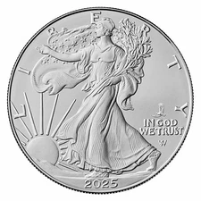2025 (P) $1 American Silver Eagle Eagle Privy 1 oz .999 Fine Silver BU