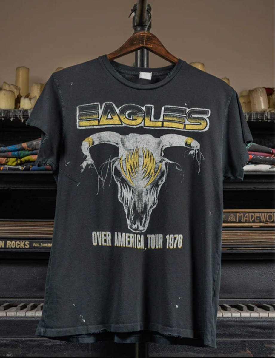 The Eagles band Over America, Tour 1978 Black T shirt Unisex