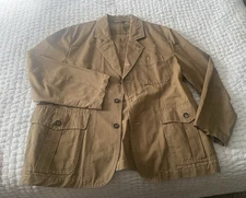 J Peterman Casual Jacket Size 50 Men Tan