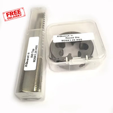 2pcs M20 Metric Tap Die Set Hand Taps Round Dies M20x0.75 to M20x2.5 Tool