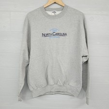 Vintage Jerzees University Of North Carolina UNC Gray Sweatshirt Size XL