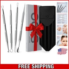 Milia, Cyst  Blackhead Removal Kit: Elegant Stainless Steel Extraction Tools