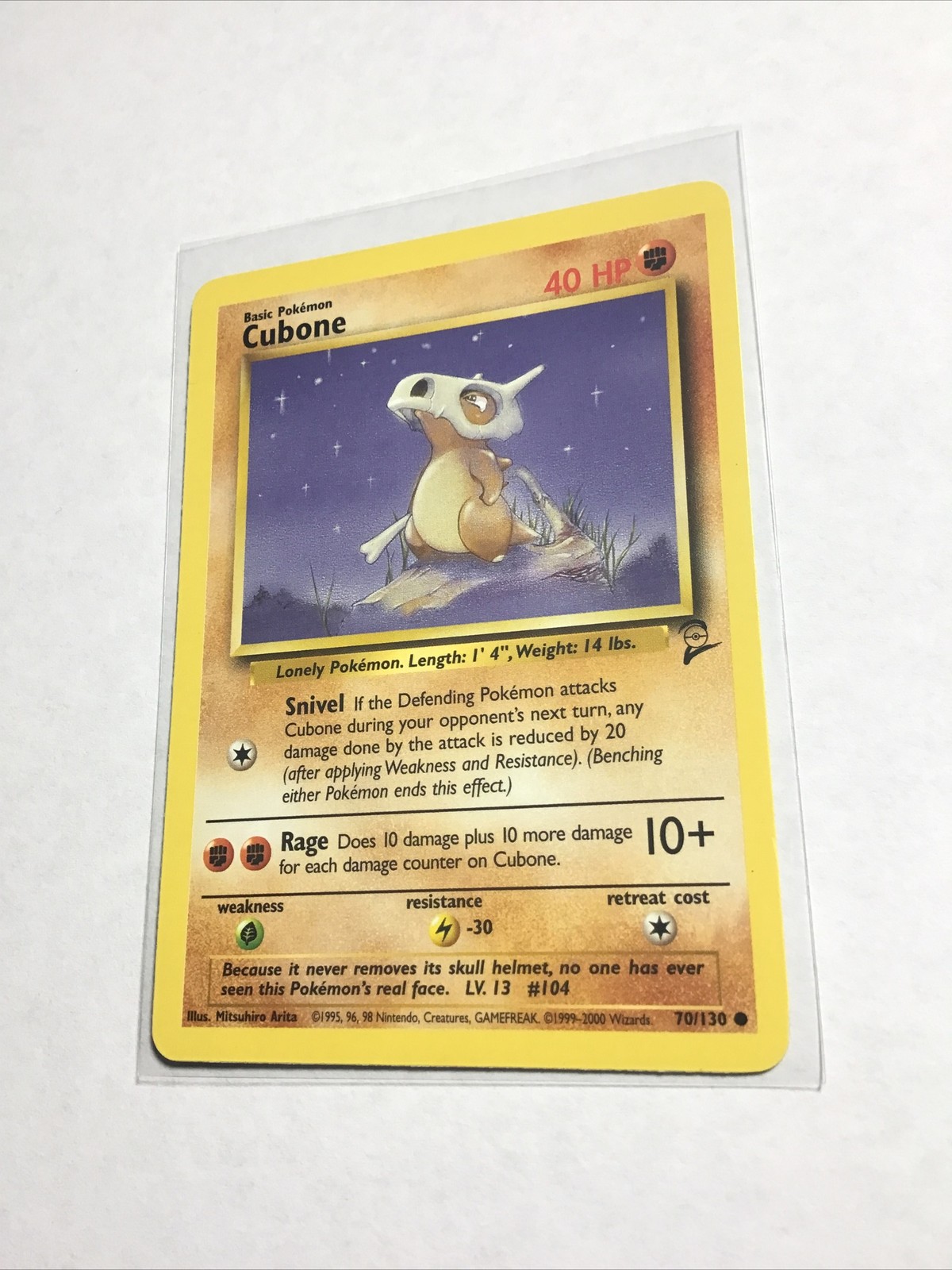CUBONE - 70/130 - Base Set 2 - Pokemon Card - LP