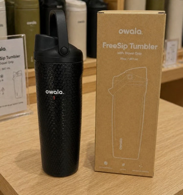 Limited Edition New Owala FreeSip Golf Water Bottle 30oz Black ''Out of Bounds''