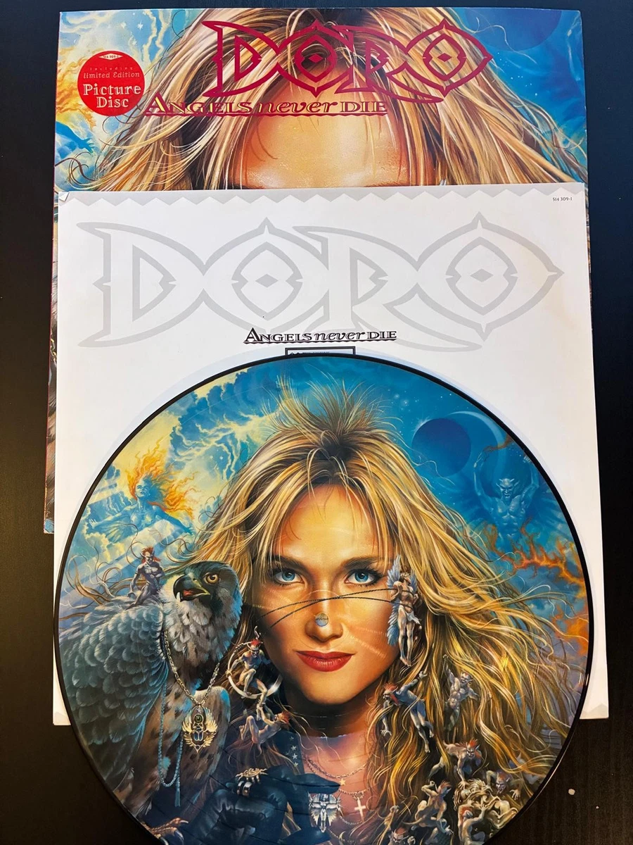 DORO Angels Never Die LP 1993 GERMANY PICTURE DISC Lita Ford WARLOCK Rare!
