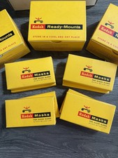 Vintage Kodak Slide Accessories Lot Ready-Mounts Masks Remote Extension Cord No