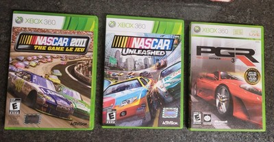 Racing XBOX 360 Game Lot Of 3  NASCAR Unleashed The Game Le Jeu & PGR 3 Gotham