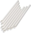 8mm Kraft Paper White Straws with Pointed End-Individually Wrapped
