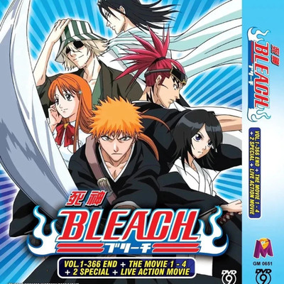 Bleach Complete (Vol.1-366 END + 4 Movies + 2SP) English Dub & Subs Anime DVD