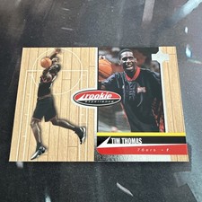 Tim Thomas 1997-98 Upper Deck Hardcourt Rookie Card #77 NBA RC 76ers. rookie card picture