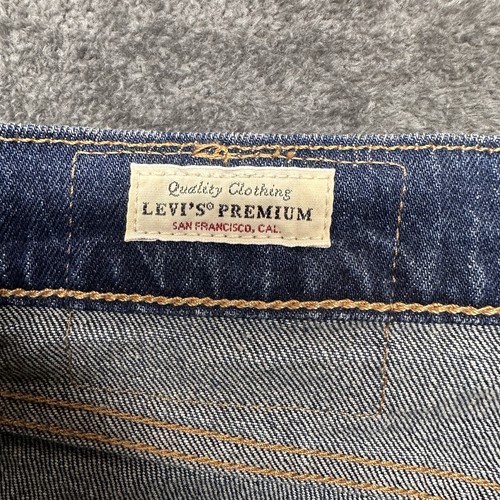 Levis 511 Jeans Mens 32x32 Blue Slim Fit Premium Denim Distressed Casual - Picture 5 of 11