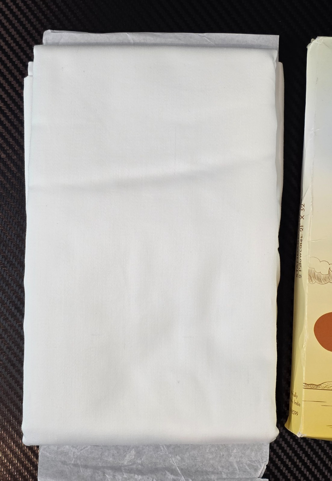 California Design Den Queen Cotton Sateen Weave Pillowcase Set White *Read