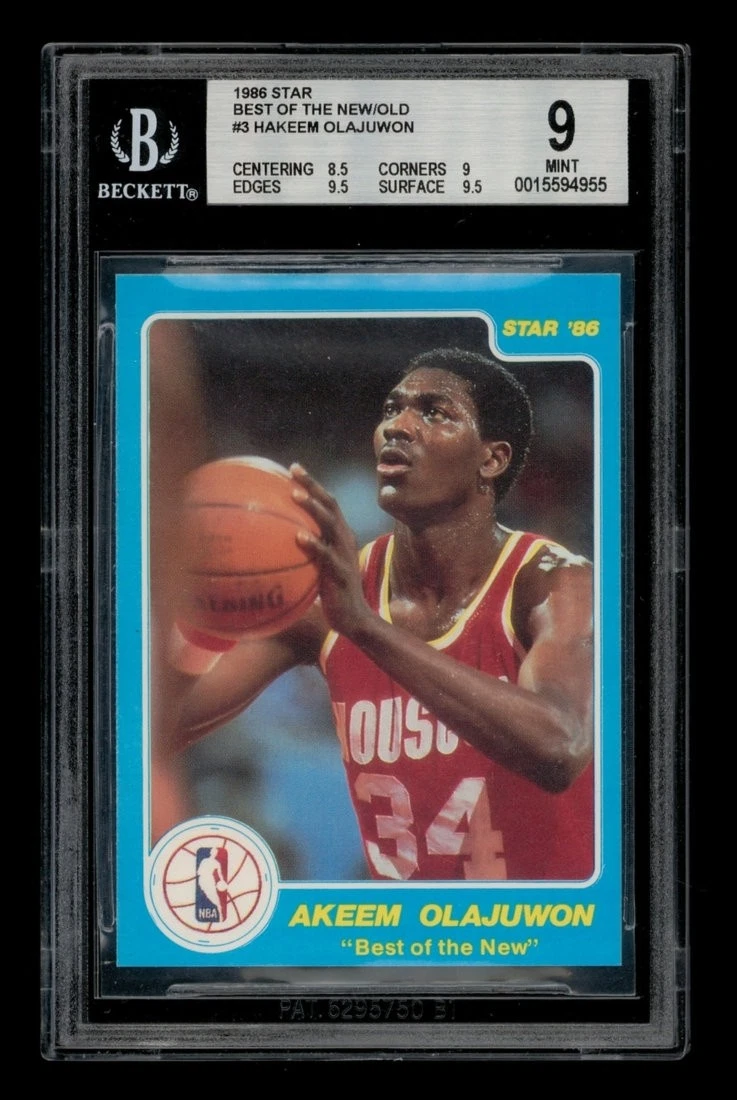 Hakeem Olajuwon Beckett Grading Services (BGS) Basketball Rookie