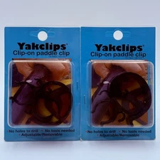 Cascade Creek Yakclips Clip On Paddle Clips SET OF 2 NEW Kayak Canoe Boat Clips 