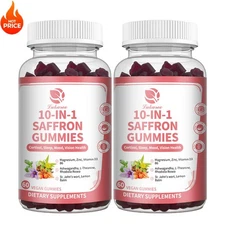 2Pack Saffron Extract Gummies - Supports Cortisol, Sleep, Healthy Weight Loss