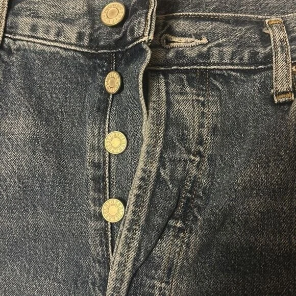 Джинсы AGOLDE Los Angeles размер 29 синие джинсовые с высоким подъемом на пуговицах - Изображение 3 из 4