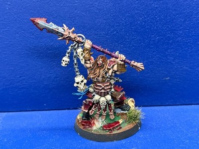 Exalted Deathbringer with impaling Spear der Blades of Khorne GUT BEMALT