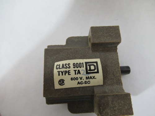 Square D 9001-TA-2 Heavy Duty Push Button Contact Block 1NO 600VAC ! NOP ! - Picture 2 of 2