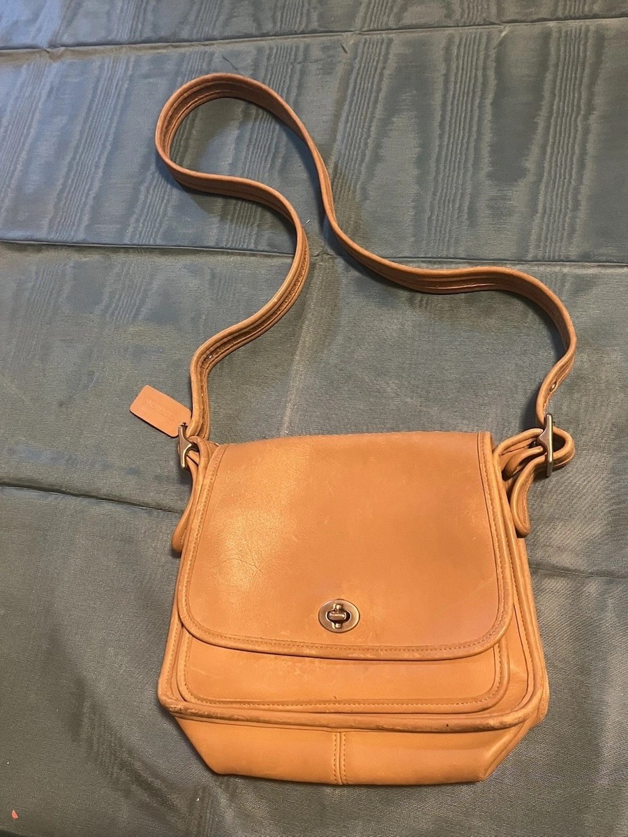 Vintage COACH Legacy Rambler 9061 Leather Crossbody Bag • Camel | eBay