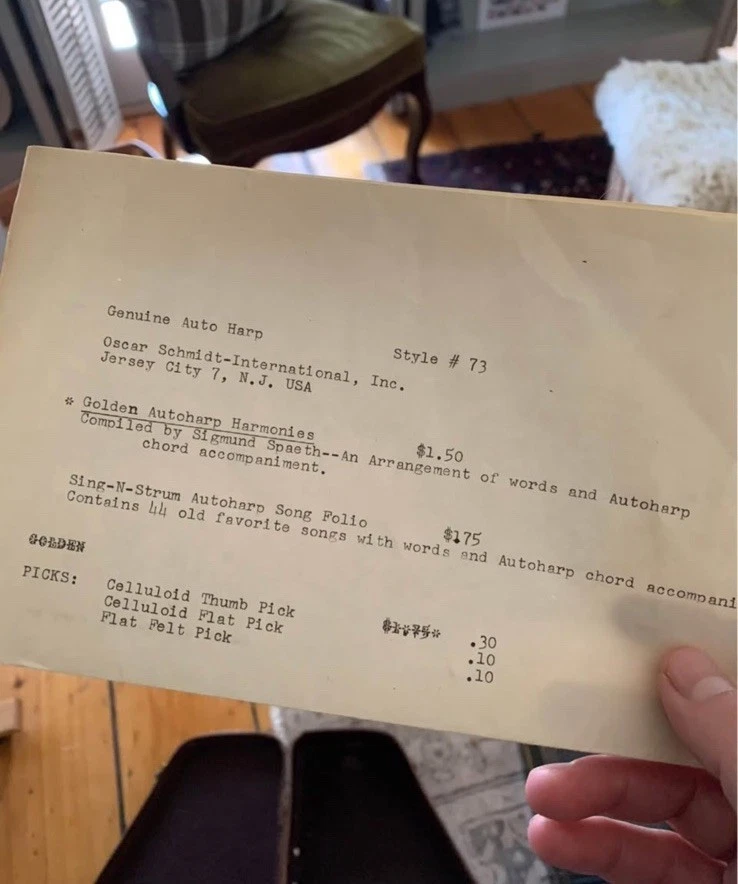 Autoharp vintage de Oscar Schmidt modelo #73 con estuche Foto 4 de 4