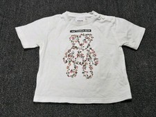 Burberry London England T Shirt Girl  s 2Y White Floral Bear Short Sleeve